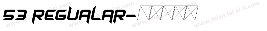 53 regualar字体转换
